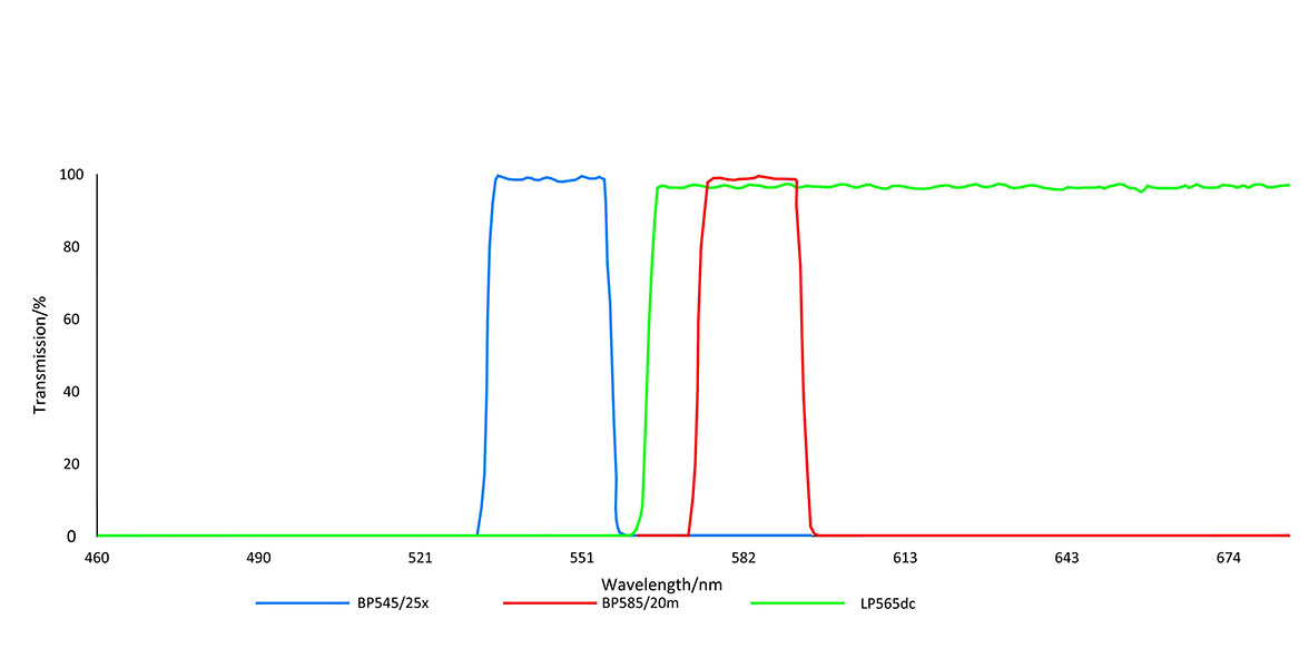 Cy3 Optical fluorescence filter set for PCR